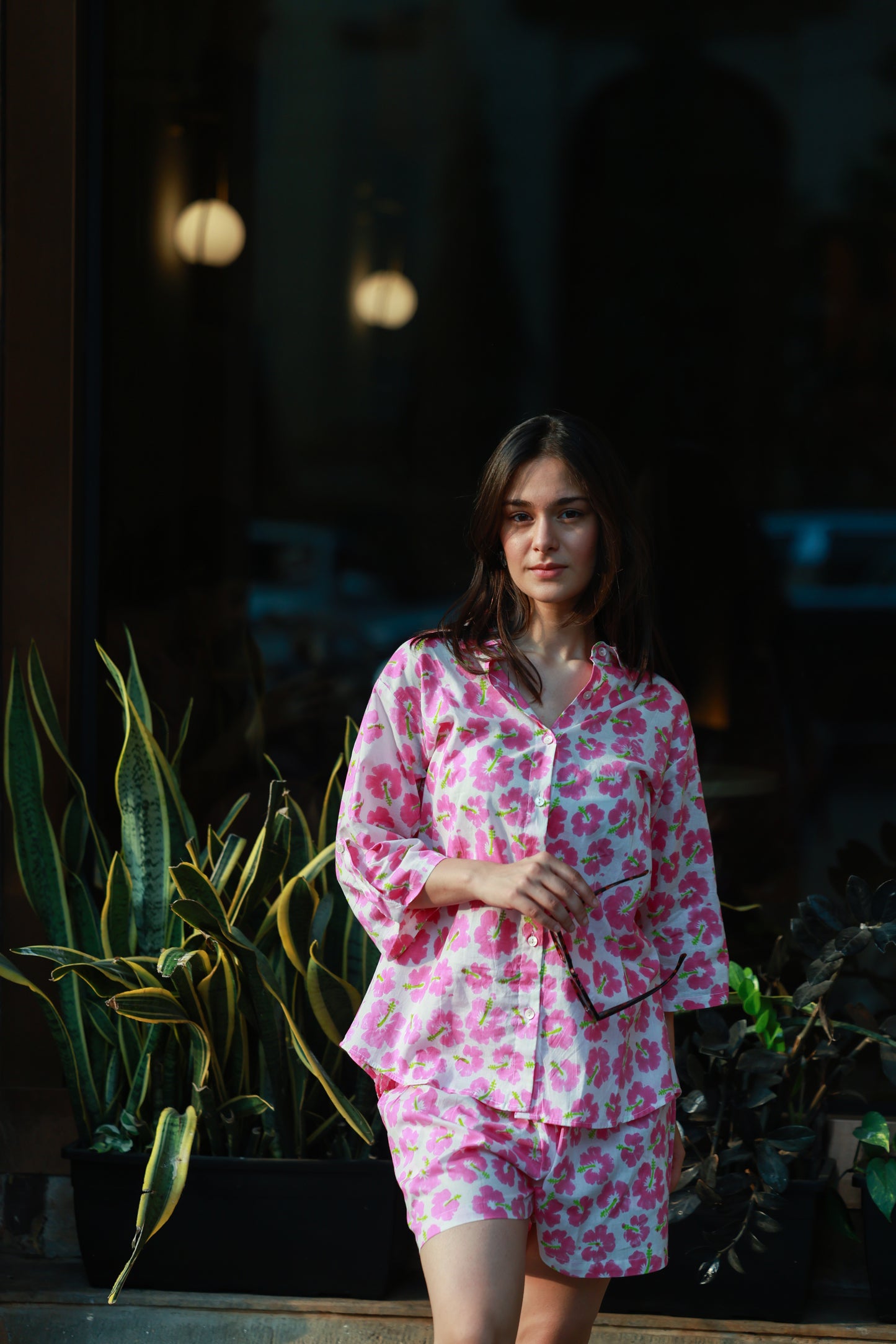 Hibiscus Shirt & Pant Co-ord Set