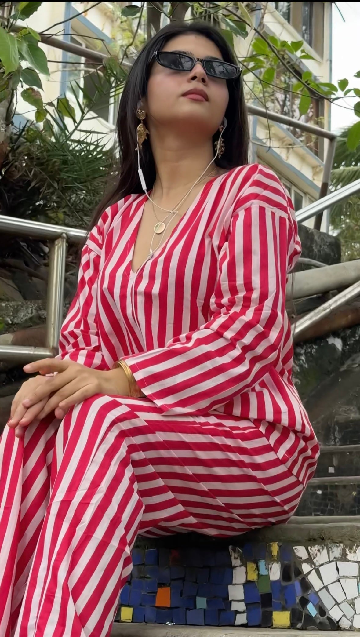 Cherry Stripe Co-Ord